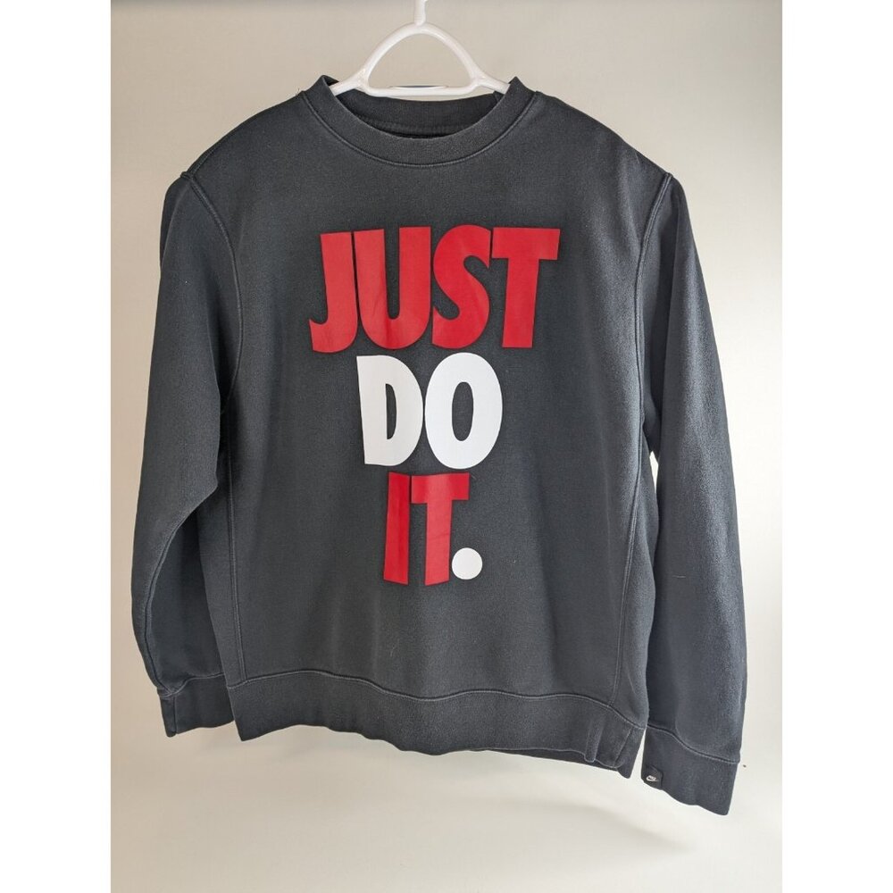 Nike JDI Just Do It Crew Shirt Mens XL Black Long Sleeve T-Shirt CK2239-010